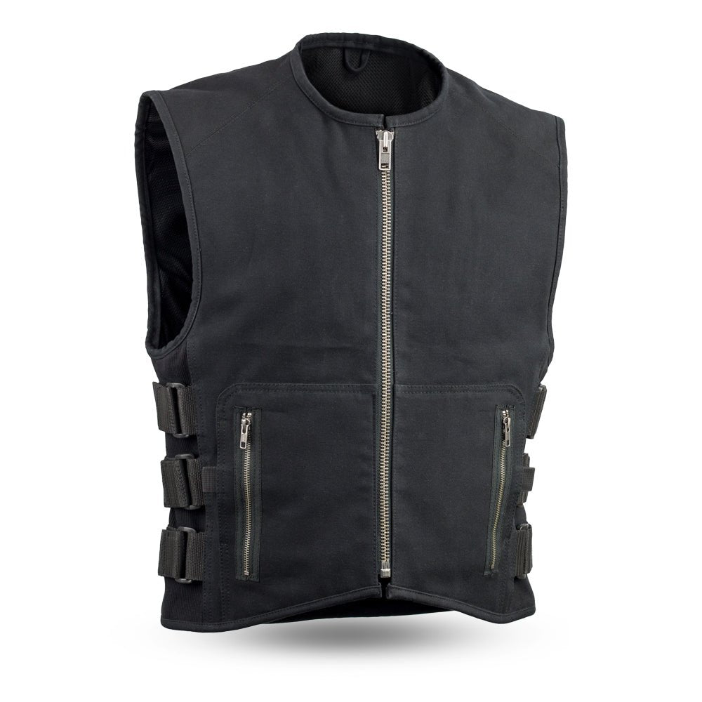 Nomad - Men's Motorcycle Swat Style 20oz. Canvas Vest Men's Canvas Vests Best Leather Ny S