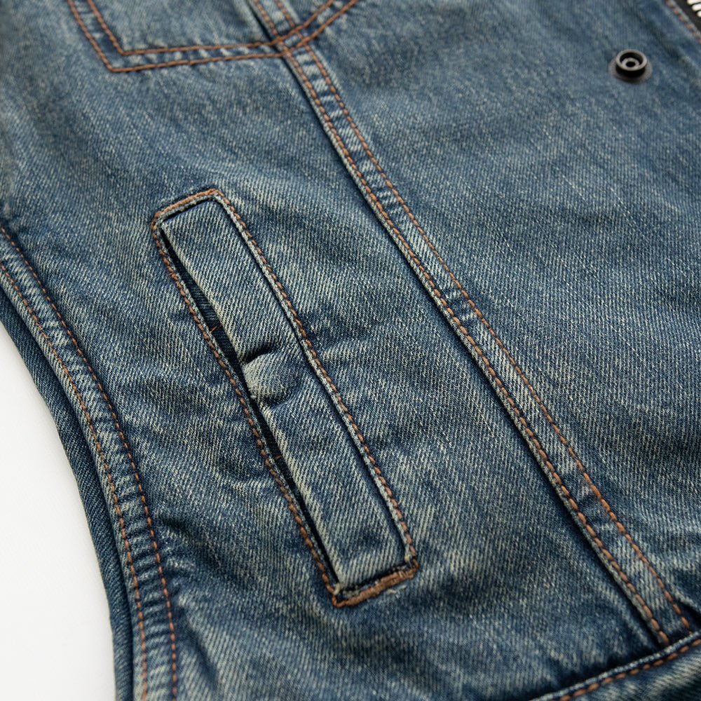 CAT WOMEN Motorcycle Denim Vest Women's Denim Vest Best Leather Ny