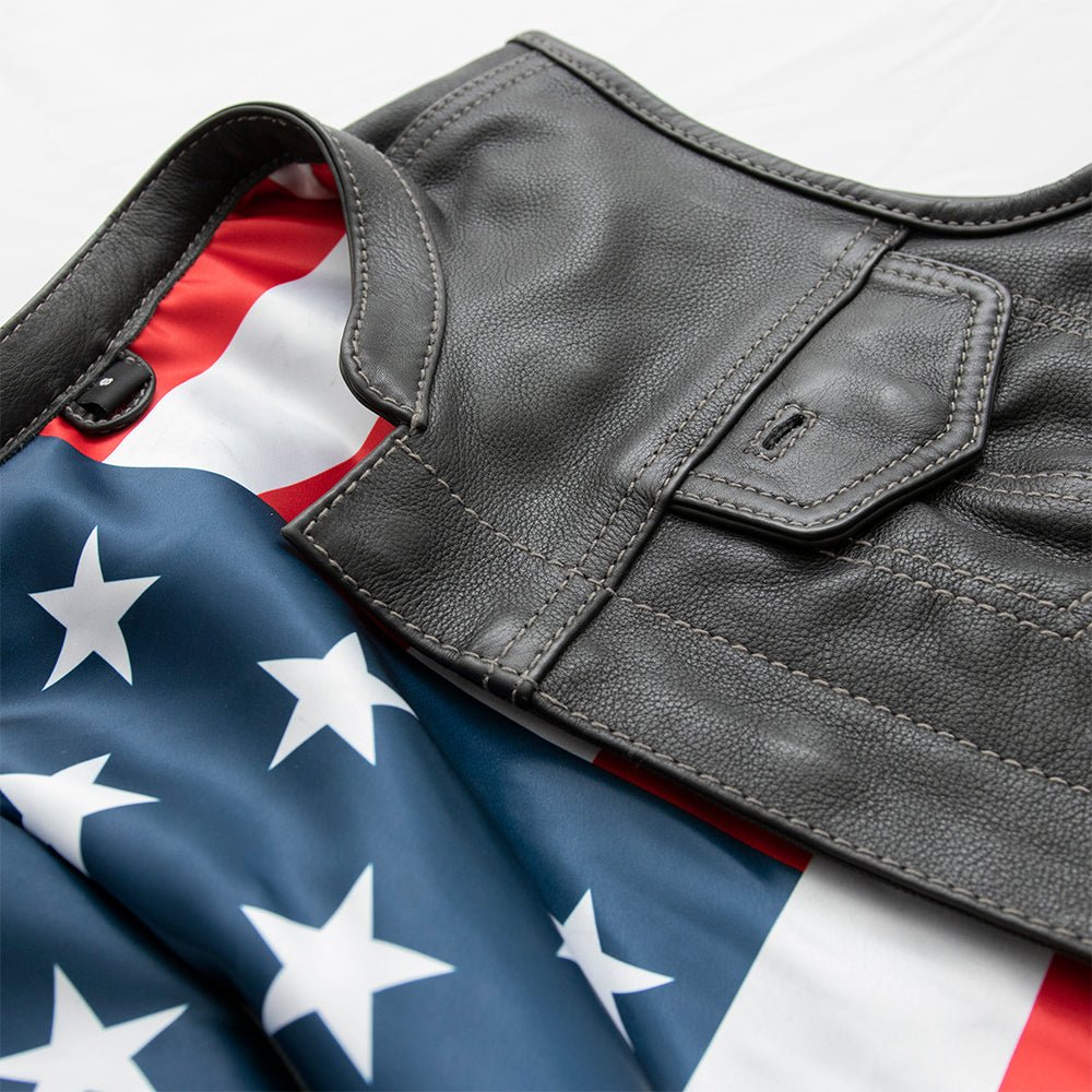 Liberty Women's Club Style Motorcycle Leather Vest - Limited Edition Factory Customs Best Leather Ny
