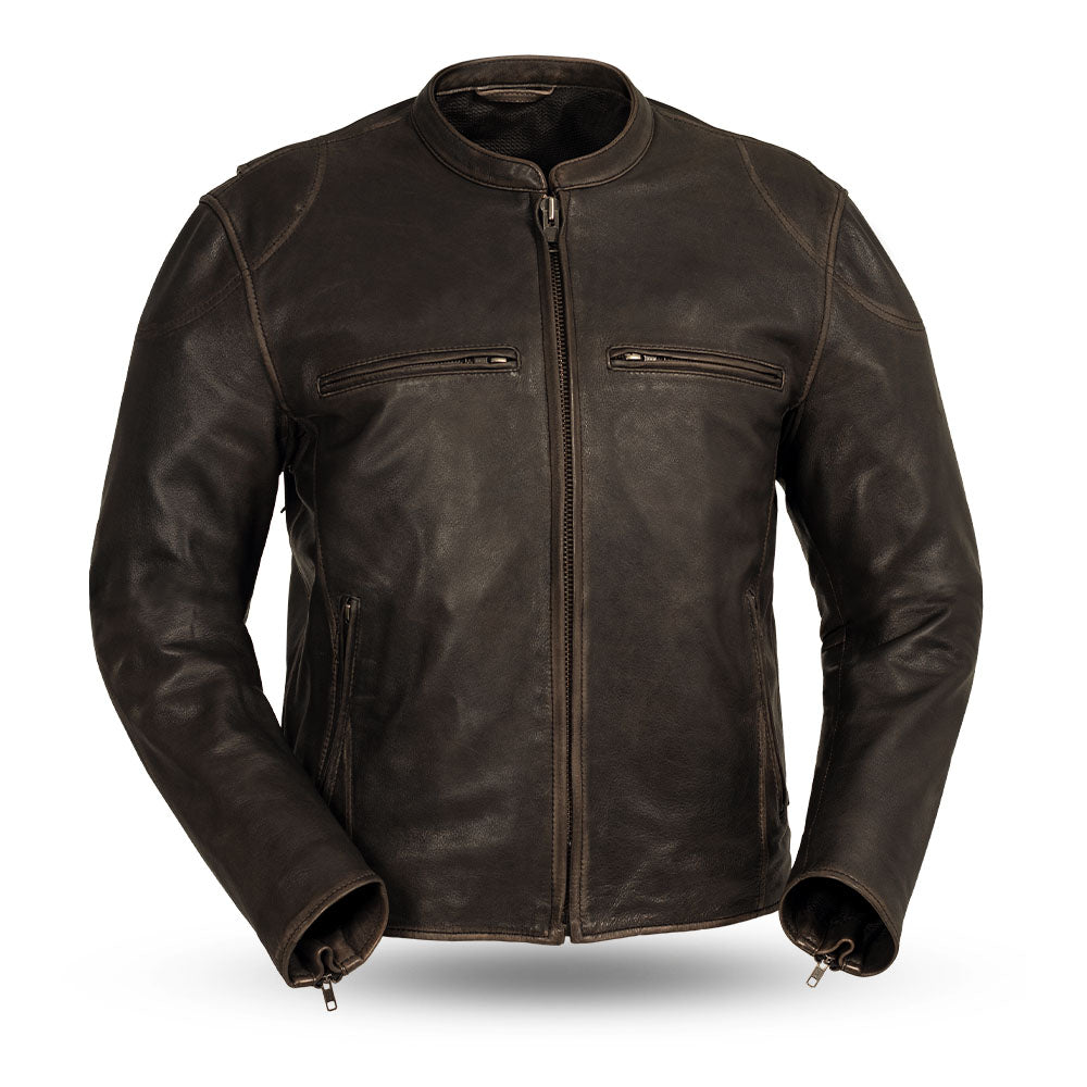 Mad Max - Best Leather Riding Jacket for Bikers Men's Motorcycle Jacket Best Leather Ny S