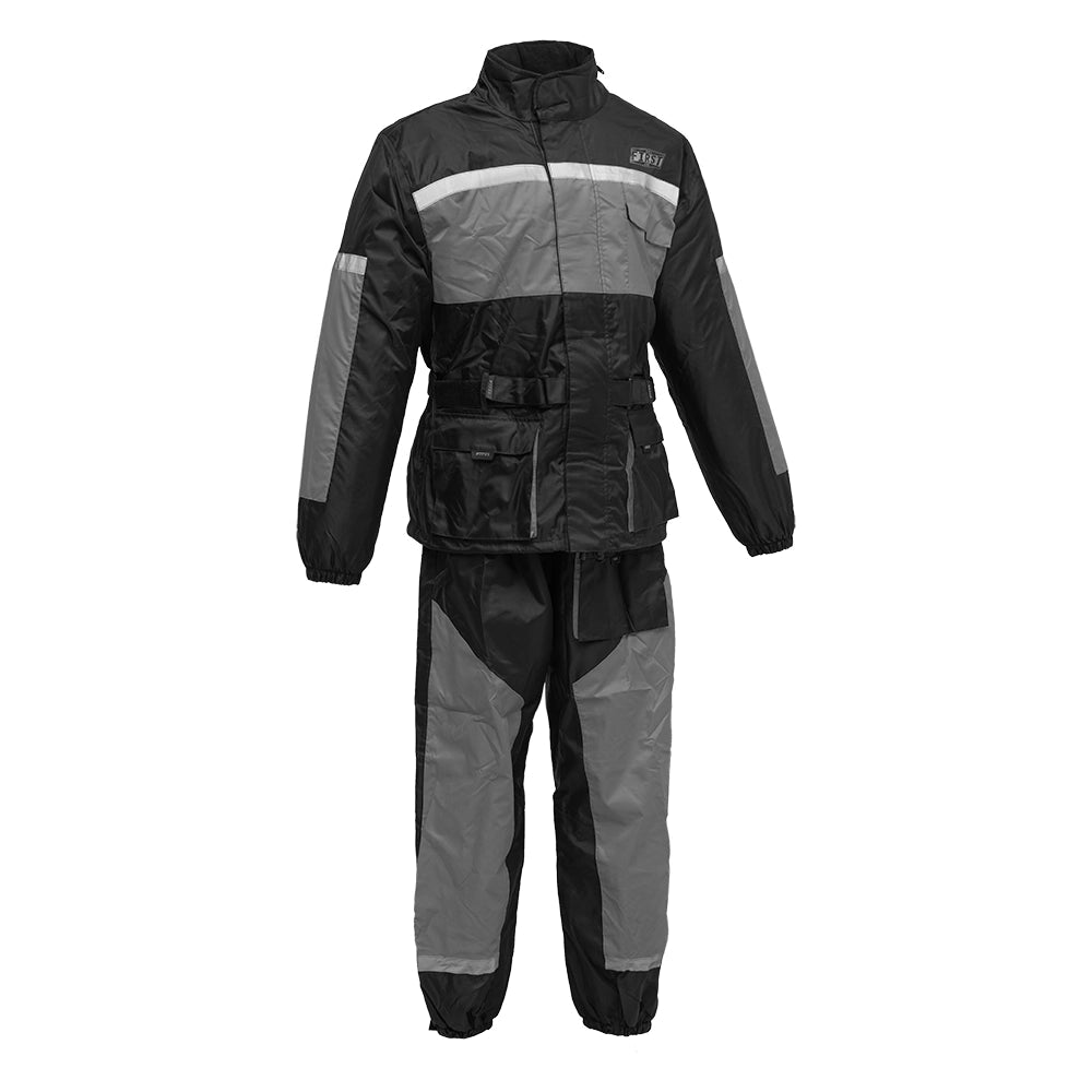 Sinuous - Men's Motorcycle Rain Suit Rain Suit Best Leather Ny Grey 6XL