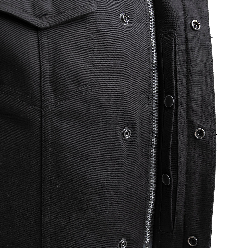 CAPTAIN - Motorcycle Twill Vest Men's Twill Vest Best Leather Ny