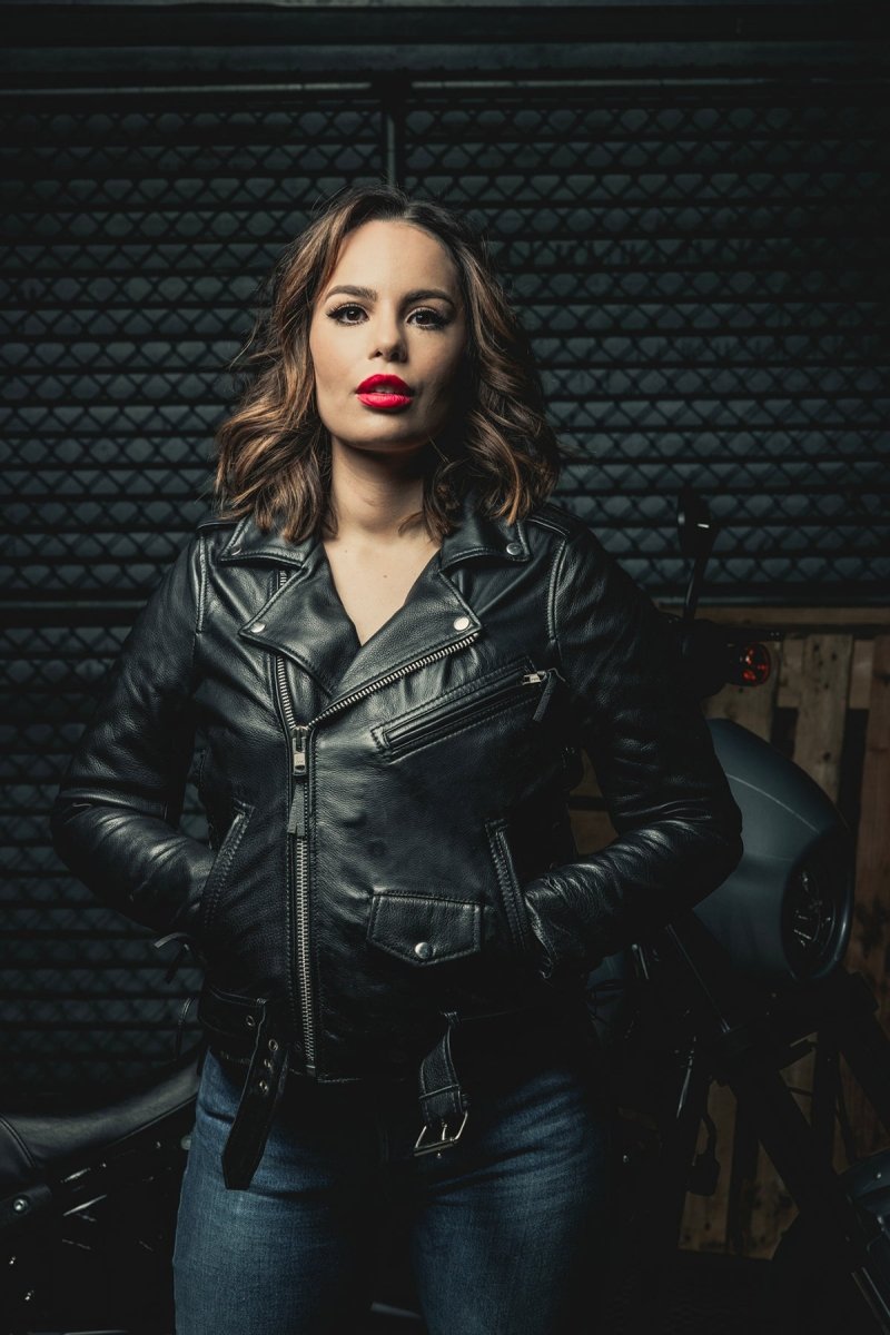 ASTRID Motorcycle Leather Jacket Women's Motorcycle Leather Jacket Best Leather Ny