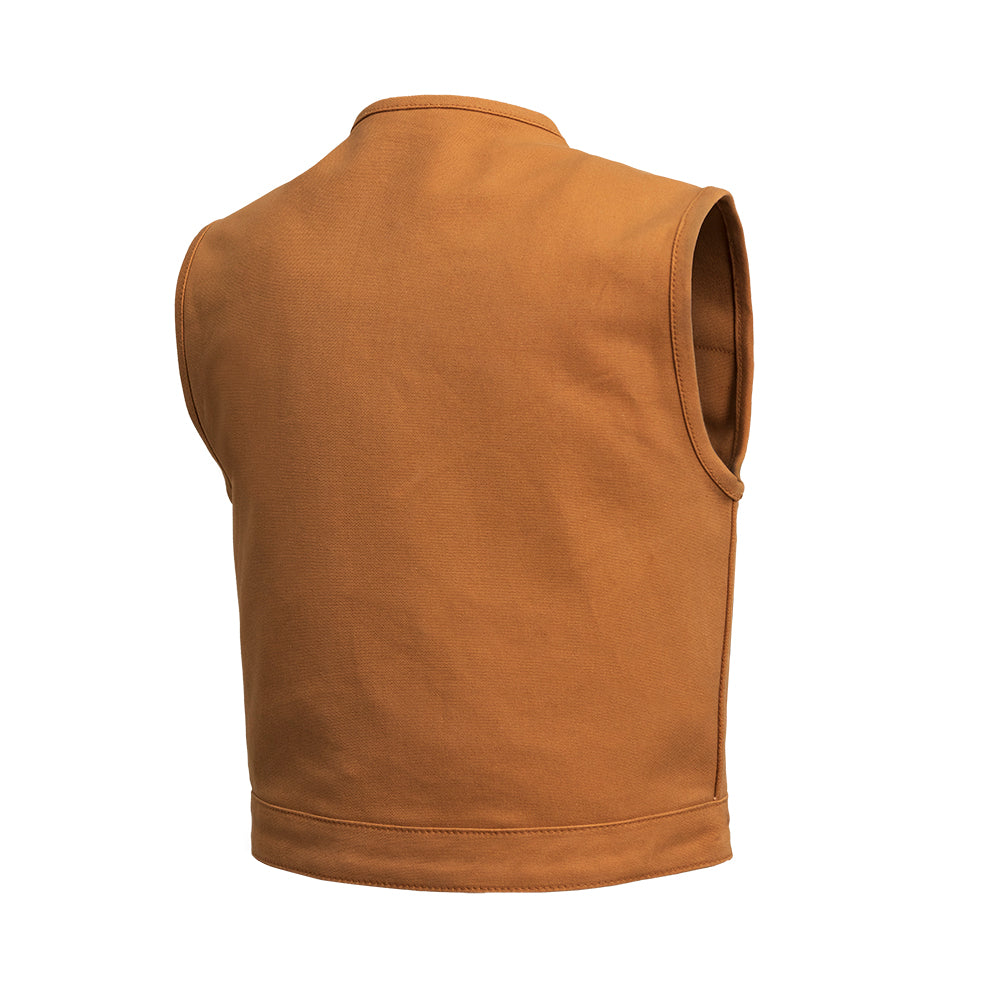PRINCE - Motorcycle Canvas Vest Men's Canvas Vests Best Leather Ny