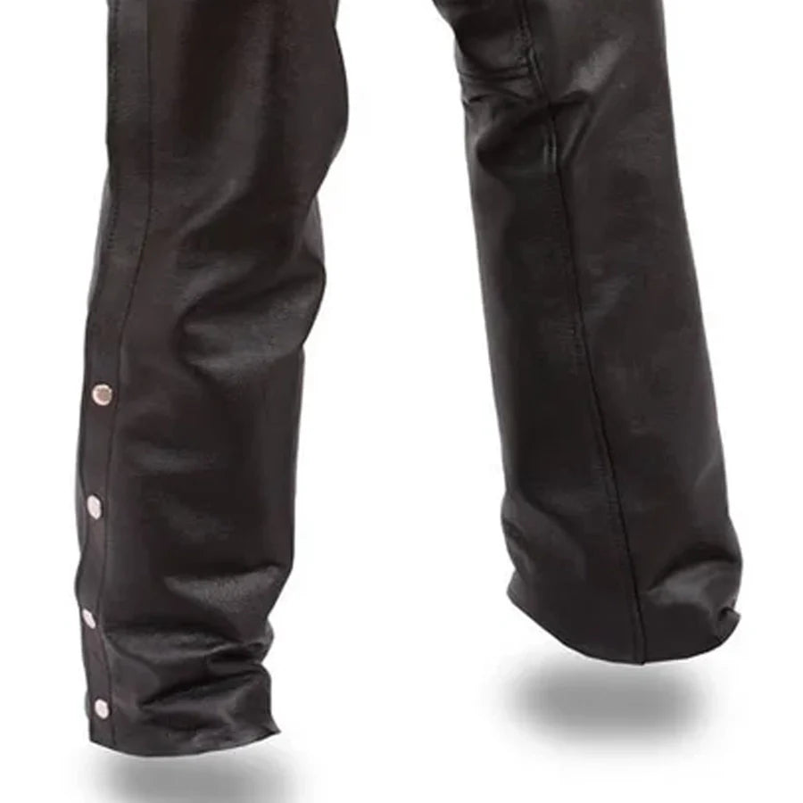 JUNO PANTS Motorcycle Leather Chaps Leather Chaps Best Leather Ny