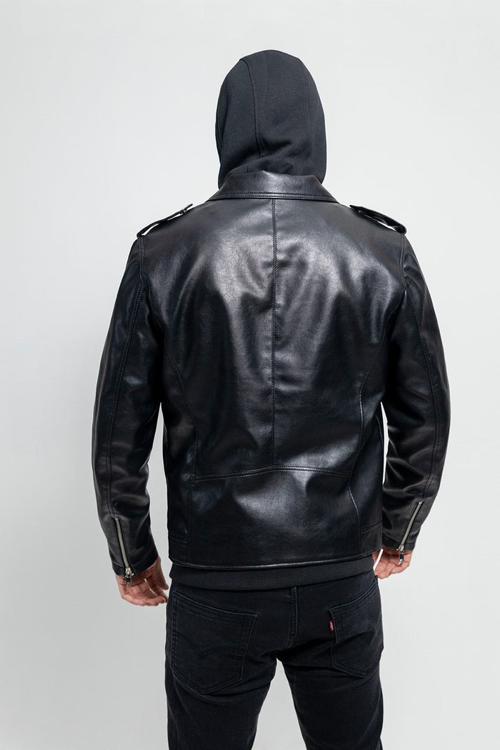 Ralph Men's Vegan Faux Leather Jacket Men's Vegan Faux Leather jacket FMCo