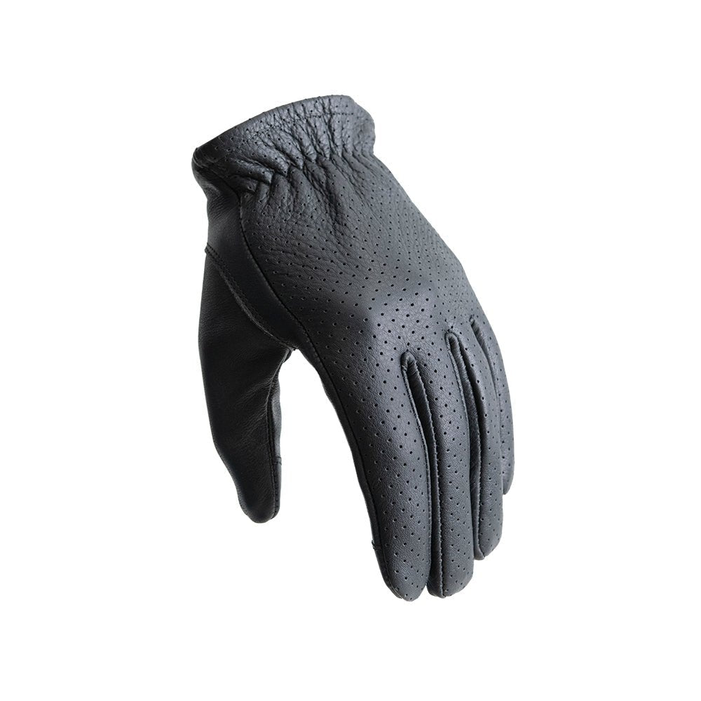 BRIG - Leather Gloves Gloves Best Leather Ny Black Perforated XS