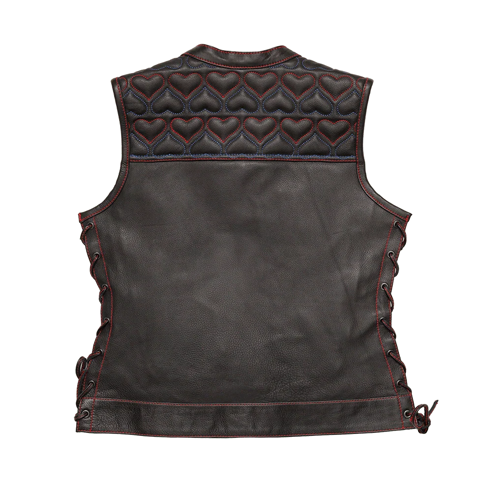 Rosie Women’s Motorcycle Leather Vest Women's Leather Vest Best Leather Ny