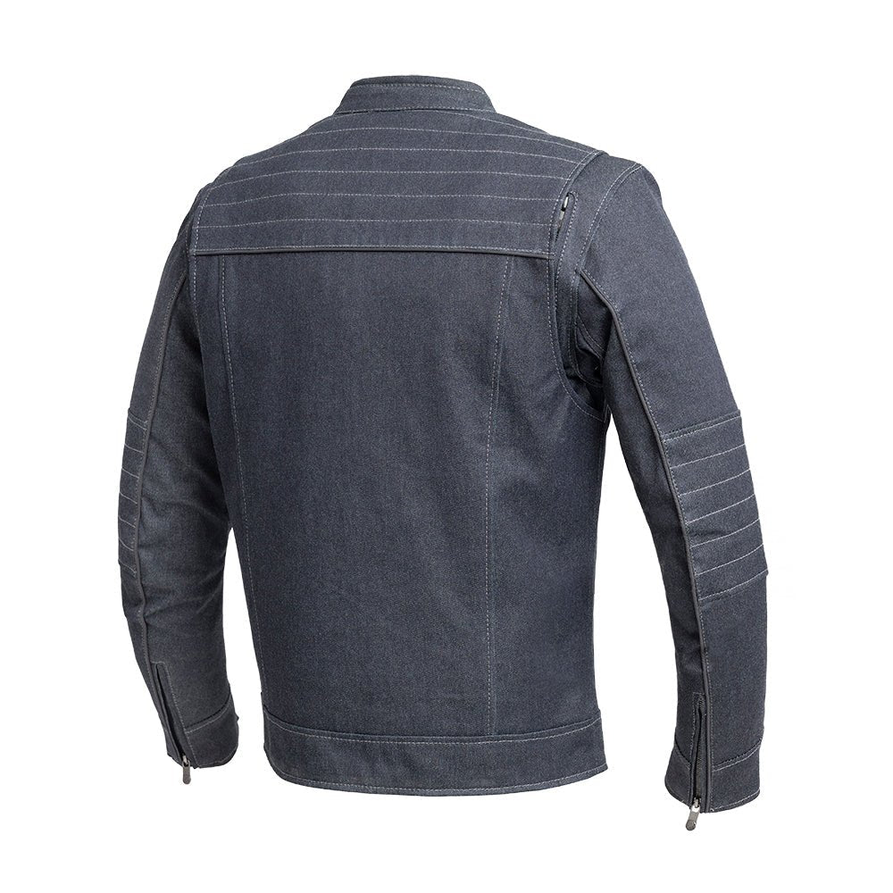 Falcon Men's Thunder Denim Motorcycle Jacket Men's Denim Jacket Best Leather Ny