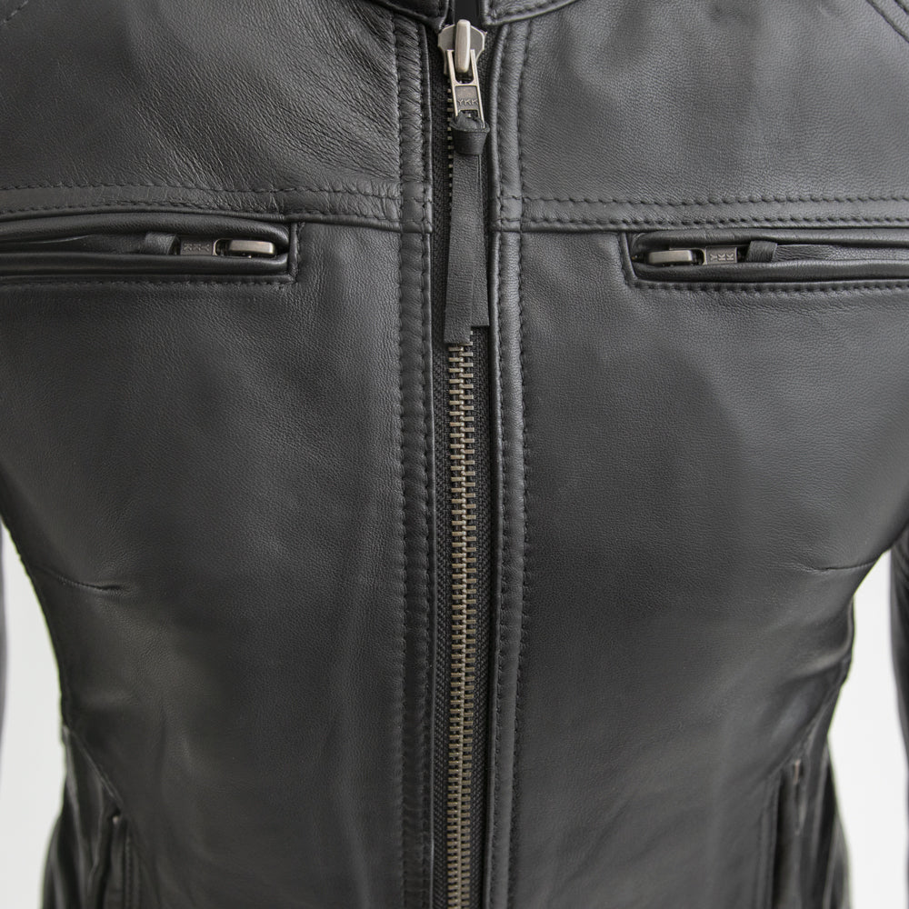 ASLAUG Motorcycle Leather Jacket Women's Motorcycle Leather Jacket Best Leather Ny
