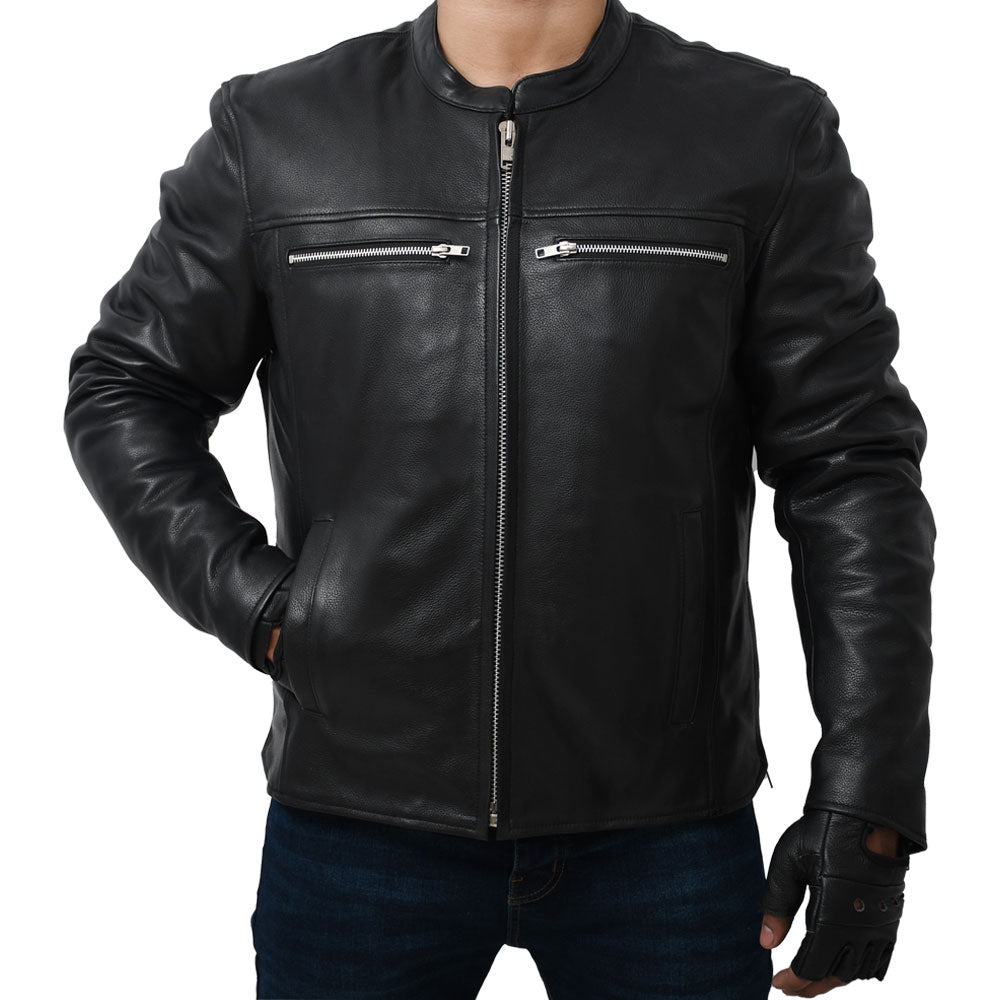 VENGEANCE - Men's Leather Motorcycle Jacket Men's Motorcycle Jacket Best Leather Ny