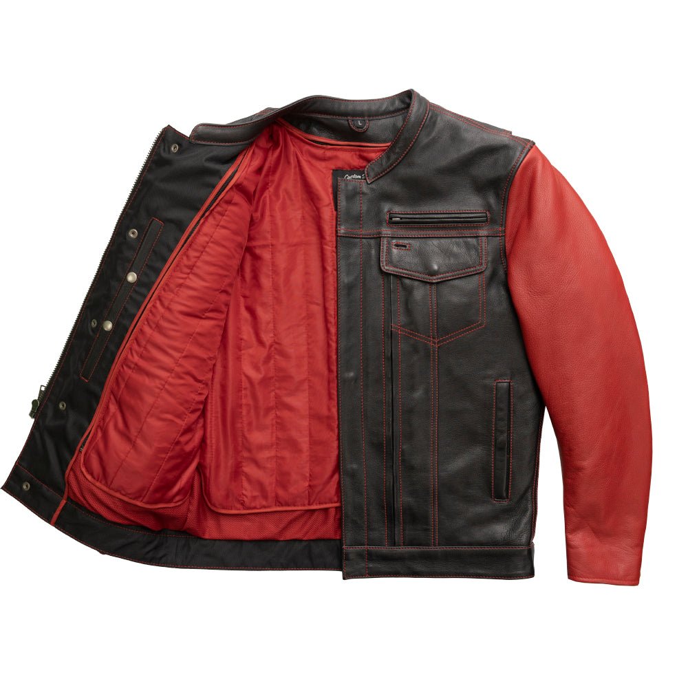 Bistro Men's Cafe Style Leather Jacket Men's Motorcycle Jacket Best Leather Ny