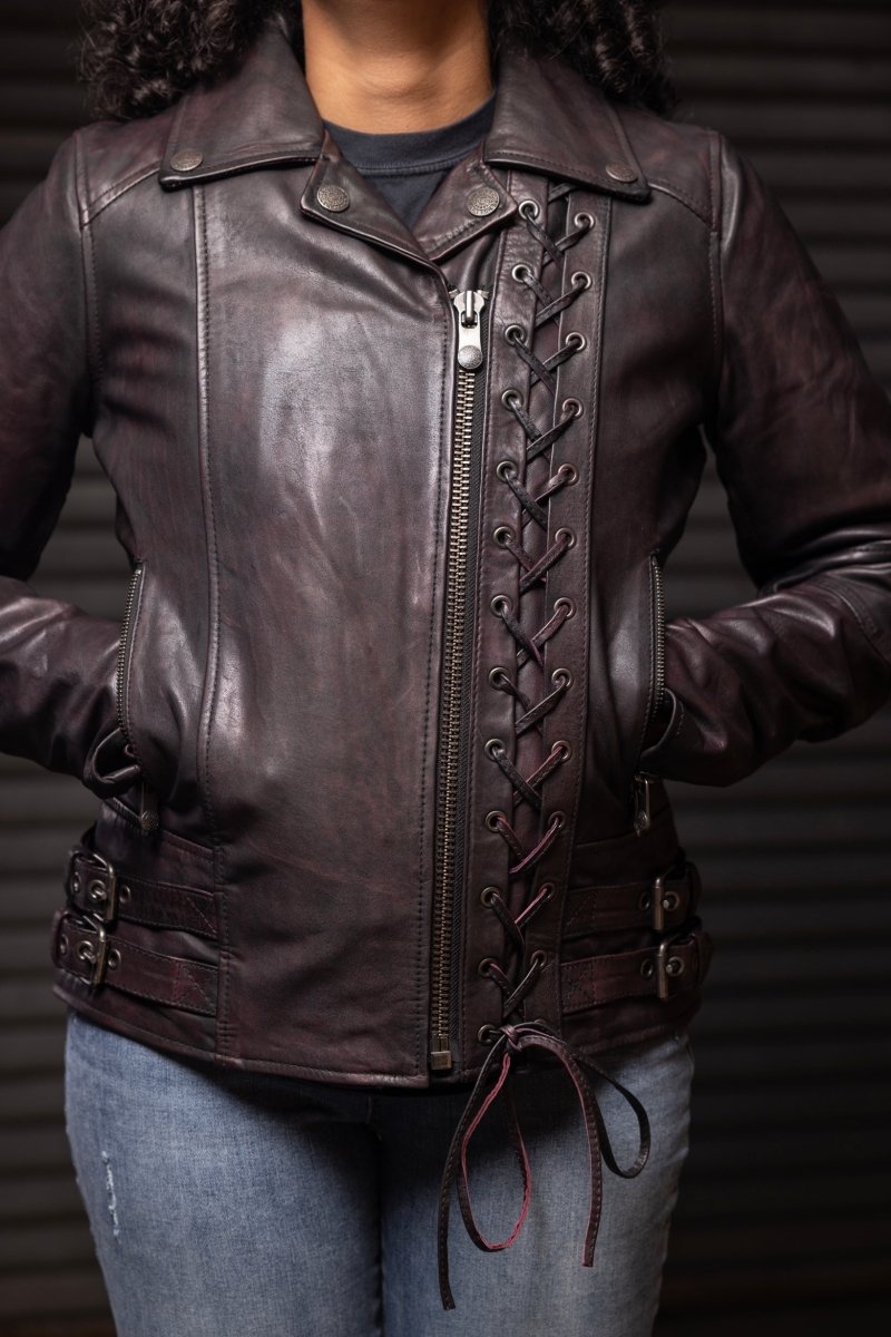 Velocity- Women's Motorcycle Leather Jacket Women's Motorcycle Leather Jacket Best Leather Ny