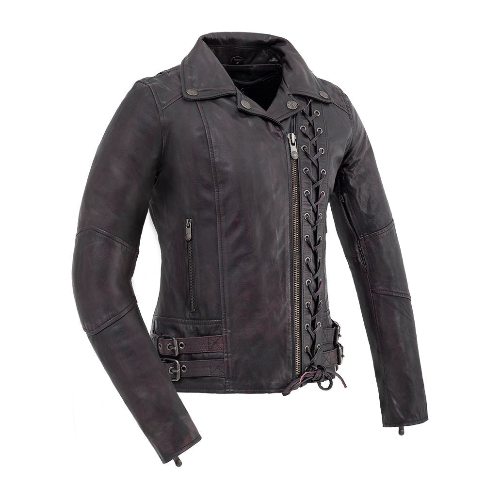Velocity- Women's Motorcycle Leather Jacket Women's Motorcycle Leather Jacket Best Leather Ny XS