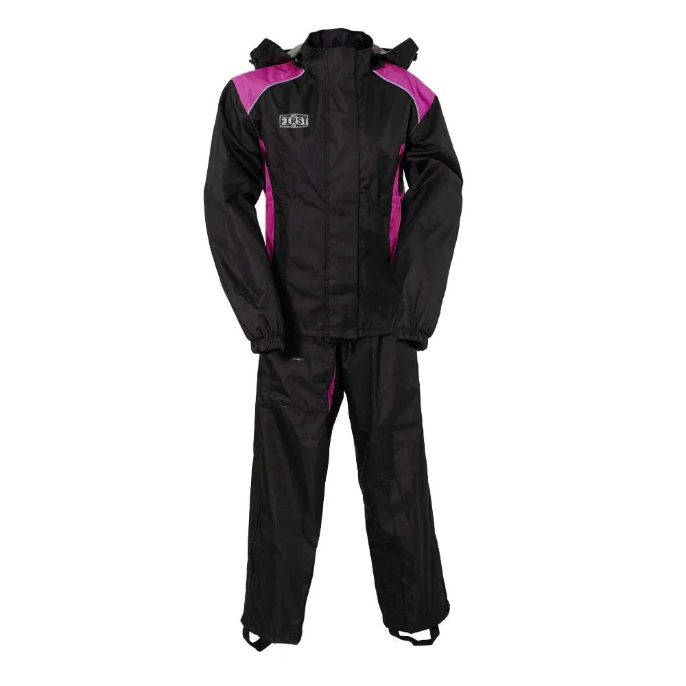 Women's Motorcycle Rain Suit Rain Suit Best Leather Ny Pink XS